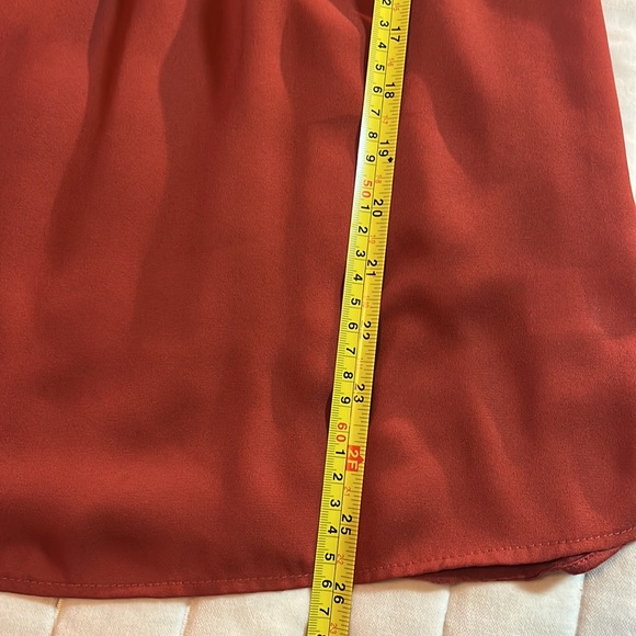 DR2 Women blouse, Rusty Color, size Large - Picture 8 of 9